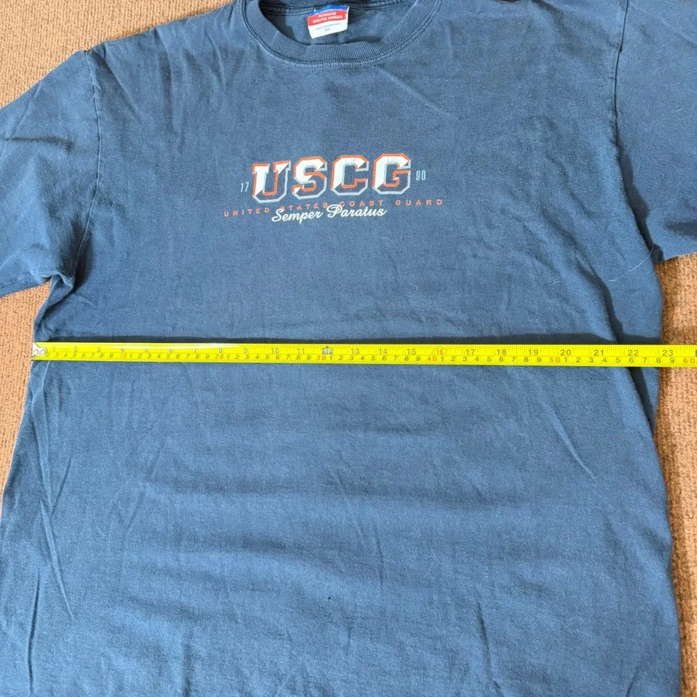 Champion USCG United States Coast Guard T-Shirt Mens XL Navy Semper Paratus Tee - Picture 3 of 9